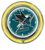 NHL San Jose Sharks 14-Inch Diameter Neon Clock