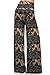 2LUV Women's Antique Floral Print Palazzo Pants