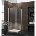 Echt Glas 8 mm Duschkabine Duschabtrennung Dusche Rahmenlos 90 x 90 x 190 cm SPA ohne Duschtasse