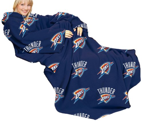 NBA Adult Comfy Throw, Officially Licensed Blanket with Sleeves by Northwest