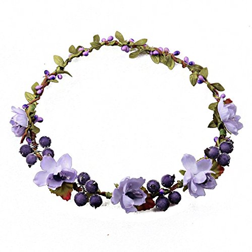 Love Sweety Flower Berries Crown Headband for Wedding Festivals HH7