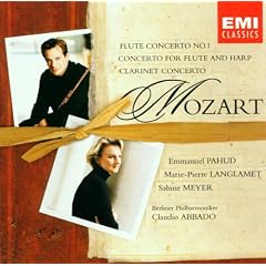 Mozart : Concerto pour fl�te n�1 - Concerto pour fl�te et harpe - Concerto pour clarinette