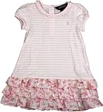 Ralph Lauren Infant Girl's Stripe-To-Floral Dress (18M, Bath Pink)