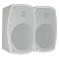 STEREO LAUTPSRECHERPAAR mit WANDHALTER f�r innen und au�en - 4" - 80W - Wei�