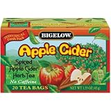 Bigelow Apple Cider Herbal Tea 20 Count Boxes Pack of 6 by Bigelow