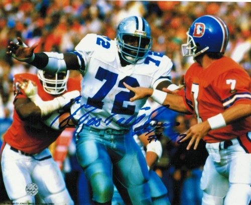 Ed ''TOO TALL'' Jones Dallas Cowboys Autographed/Hand Signed 8x10 Photo