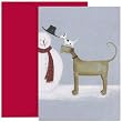 Dogs And Snowman Boxed Holiday Cards