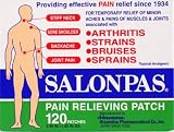 SALONPAS PAIN RELIEVING PATCH 120 PATCHES