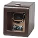 Wolf Designs 4503-517 Brown Single Watch Rotator With Cover