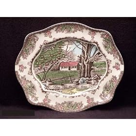 Johnson Brothers Friendly Village Bless This House Bread Tray, 12-Inch