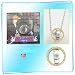 Ihbuy HOT Japanese Anime Cosplay Rhinestone Golden Double Ring Necklace Accessory