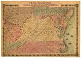 J.H. Colton's topographical map of Virginia, Maryland & eastn. Tennessee : & part of adjoining states. (Civil War Map Reprint: 36