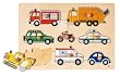 Goki - 57996 - Puzzle en Bois des V�hicules de Sauvetage � Encastrements