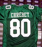 Wayne Chrebet Autographed/Hand Signed Jersey (New York Jets, Green #1) JSA