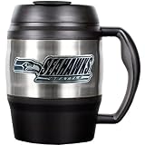 NFL Seattle Seahawks 52-Ounce Stainless Steel Macho Travel Mug with Bottle Opener