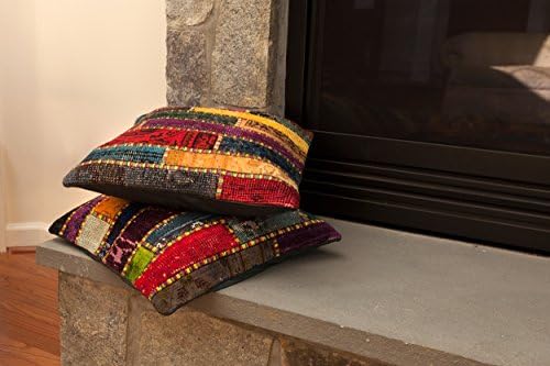 Contemporary Decorative Designer Throw Pillows - Handmade with 100% Authentic, Imported and Quality Wool - Unique Home Accent Decor Size 20"x20"
