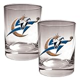 Washington Wizards 2pc Rocks Glass Set - Primary Logo NBA Basketball