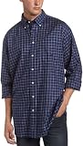 Nautica Mens Big-Tall Twill Windowpaine Shirt