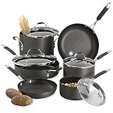 COOKING WITH CALPHALON 10PC NONSTICK HARD-ANODIZED COOKWARE SET