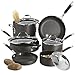 COOKING WITH CALPHALON 10PC NONSTICK HARD-ANODIZED COOKWARE SET