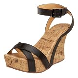 Miss Me Womens Bash 3 Ankle Strap Wedge