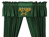 NHL Dallas Stars 5pc Jersey Curtains and Valance Set