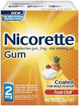 Nicorette Fruit Chill Gum - 2 mg, 160-Count