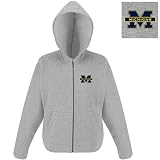Michigan Wolverines NCAA Hoody Full Zip Hooded Sweatshirt For Women (Heather)