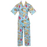 Frankie and Johnny BREAKFAST Womans Cotton Cropped Pajama by PJ Moon