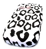 Samsung R355c White Print Pattern Leopard HARD RUBBERIZED FEEL RUBBER COATED Case Cover Skin Protector NET 10 Straight Talk
