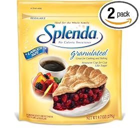 SPLENDA No Calorie Sweetener Granular, 9.7-Ounce Resealable Bags (Pack of 2)
