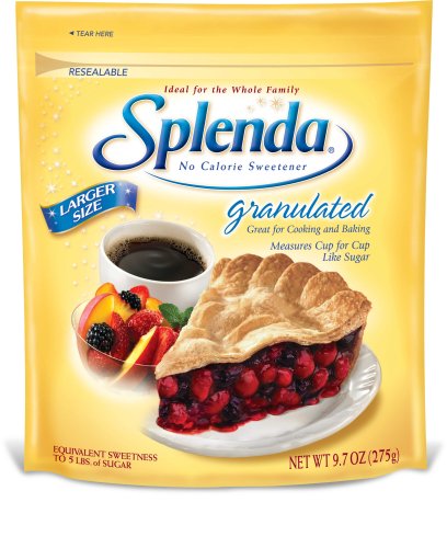 SPLENDA No Calorie Sweetener Granular, 9.7-Ounce Resealable Bags (Pack of 2)