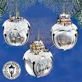 3-Piece Thomas Kinkade Sleigh Bells Christmas Ornament Set #03-00430-001