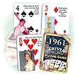 Flickback 1961 Trivia Playing Cards
