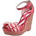 Betsey Johnson Women's Hitch Platform Wedge,Fuchsia,7.5 M US