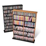 Prepac Double Wide Wall Storage / CD Rack - Black - !
