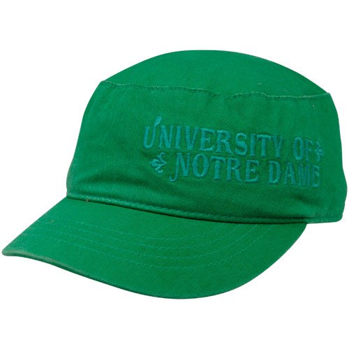 adidas Notre Dame Fighting Irish Ladies Kelly Green Tonal Vintage Military Hat