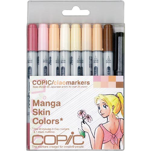 Copic Markers 9Piece Ciao Manga Set, Skin (B001SDCDK8) Amazon price