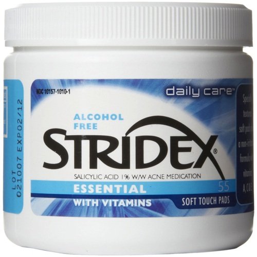 Stridex Tampons pour le traitement quotidien de l'acné - Formule à base d'acide salicylique - Peau normale - 55/paquet Stridex Tampons pour le traitement quotidien de l'acné - Formule à base d'acide salicylique - Peau normale - 55/paquet