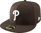 MLB Philadelphia Phillies Brown with White 59FIFTY Fitted Cap