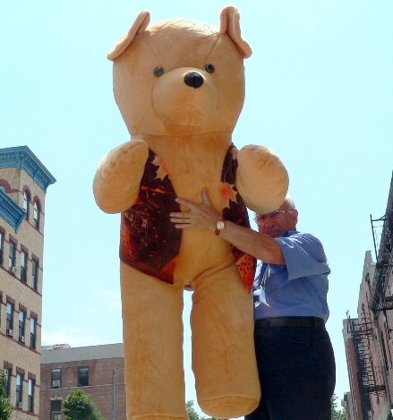 51bQ9R 2ZiL GIANT 68 JUMBO BIG PLUSH GOLDEN COLOR CLASSIC STUFFED ANIMAL TEDDY BEAR WEARING VEST   AMERICAN MADE IN THE USA AMERICA