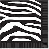 Zebra Print Luncheon Napkins (2-Ply)    (16/Pkg)