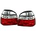 R�ckleuchten Set, passend f�r VW Golf 3. Ausf�hrung: Klarglas Rot/Wei�.