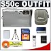 Nikon Coolpix S50c 7.2 Megapixel Digital Camera with 3x Optical Zoom + Transcend 2GB 150x SecureDigital (SD) Card + High Speed 2.0 USB SecureDigital Card Reader + Spare EN-EL8 Battery for Nikon + Digital Camera Case