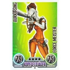 Star Wars Force Attax Einzelkarte 190 Aurra Sing Kopfgeldj�ger Force Meister deutsch