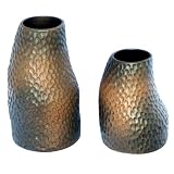 EXP Handcrafted Chocolate Brown Contemporary Terracotta Vase