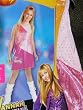 Hannah Montana Costume Pink Dress with Headband Size Large 10-12