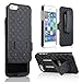 iPhone SE Case, Apple iPhone SE Hard Case Super Slim Belt Clip Holster Case Combo with Kickstand and Swivel Belt Clip for iPhone SE Black
