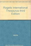 Roget's international thesaurus