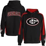 Georgia Bulldogs Black Spiral Hoody Sweatshirt